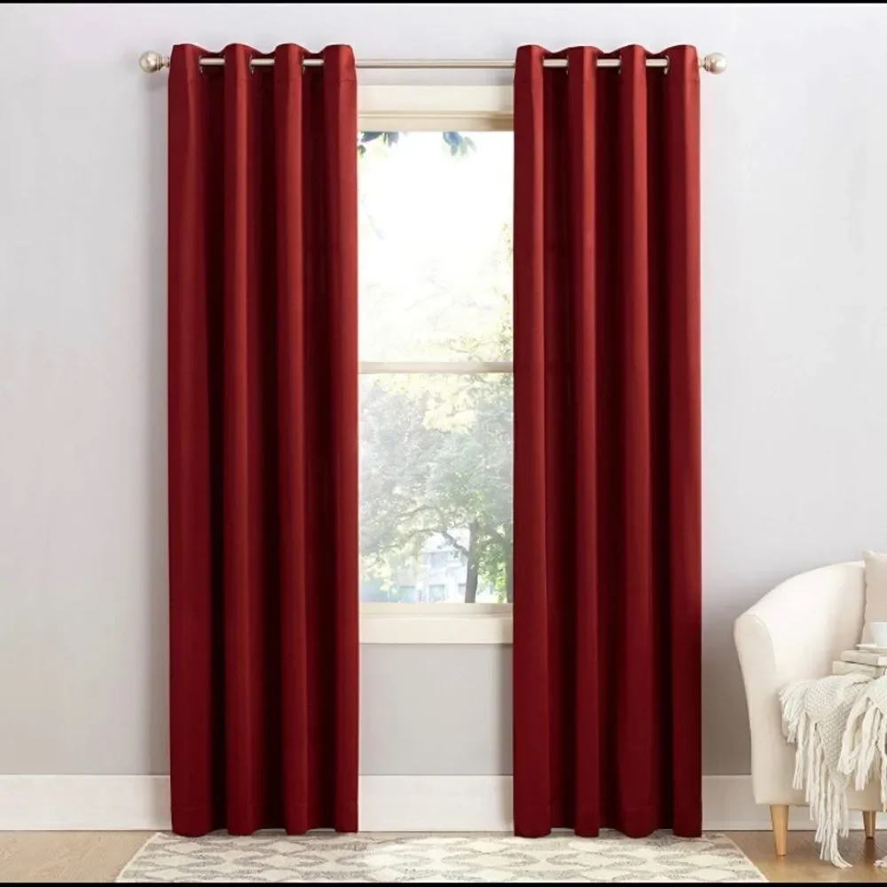 Sun‎ Zero Barrow Energy Efficient Grommet Curtain Panel, 54